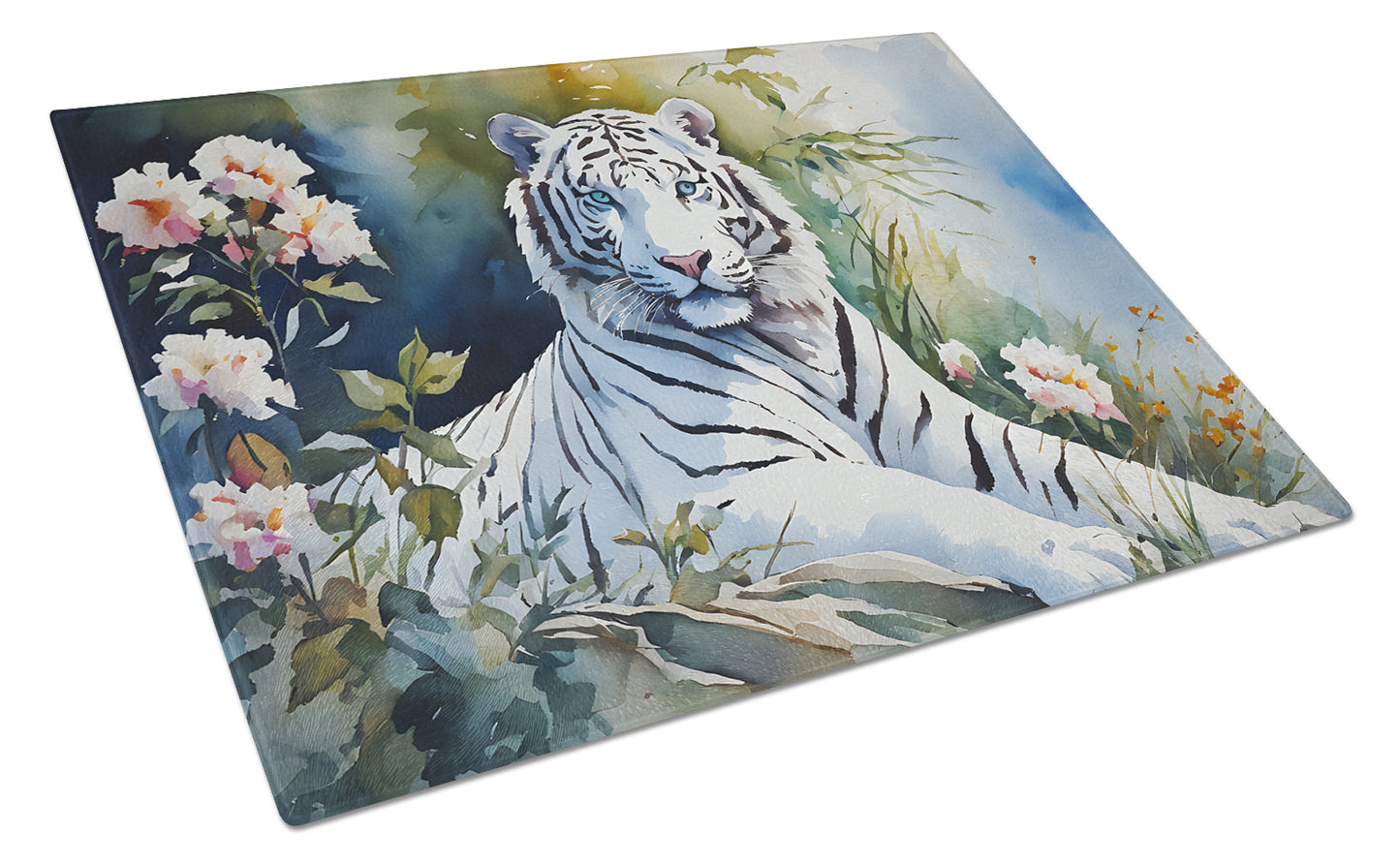 Buy this White Tiger Glass Cutting Board