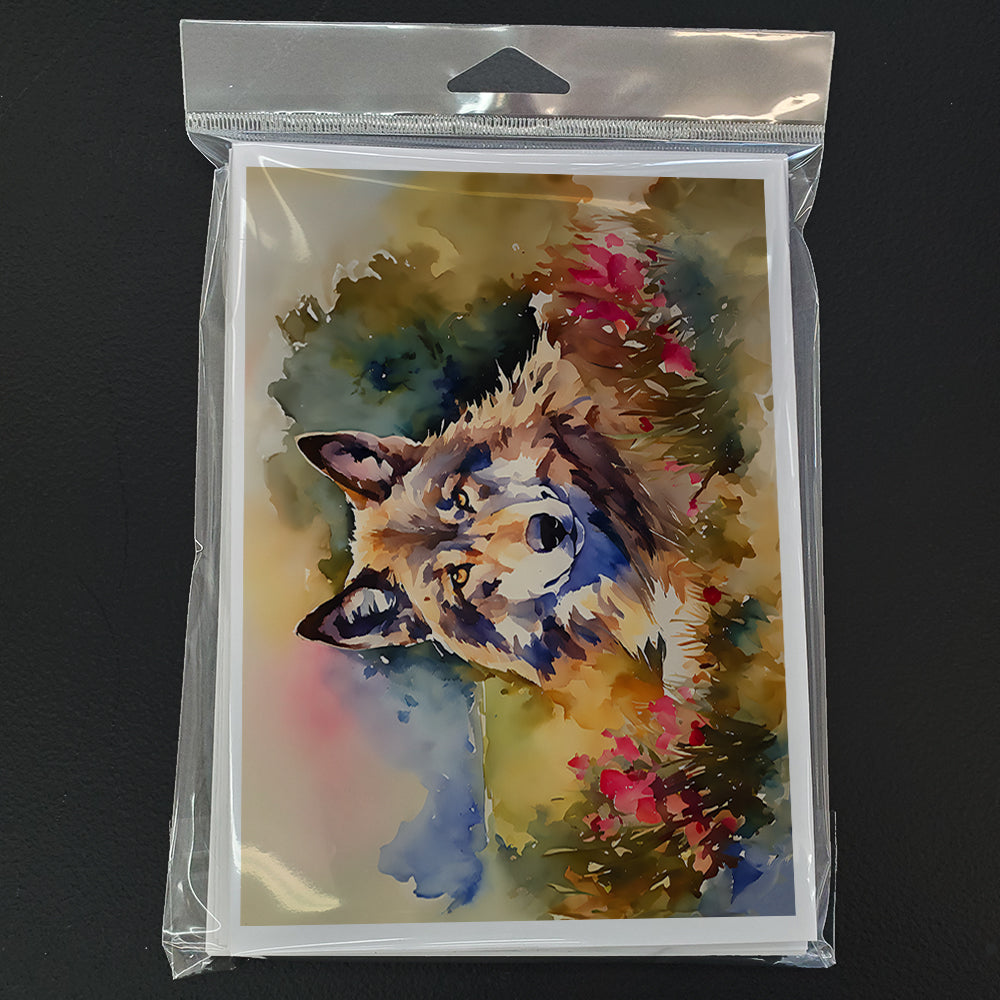 Wolves Wolf  Greeting Cards Pack of 8