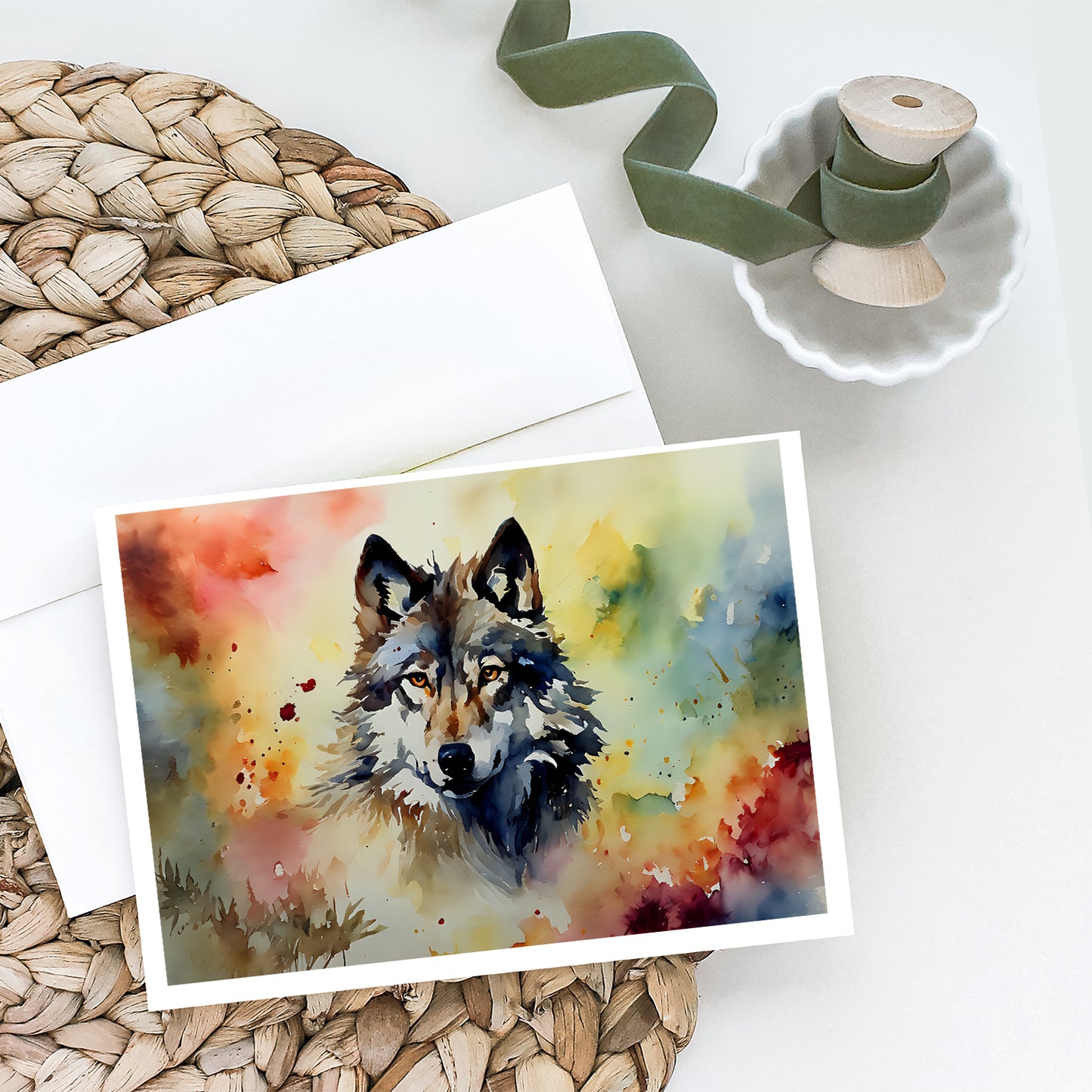 Wolves Wolf  Greeting Cards Pack of 8