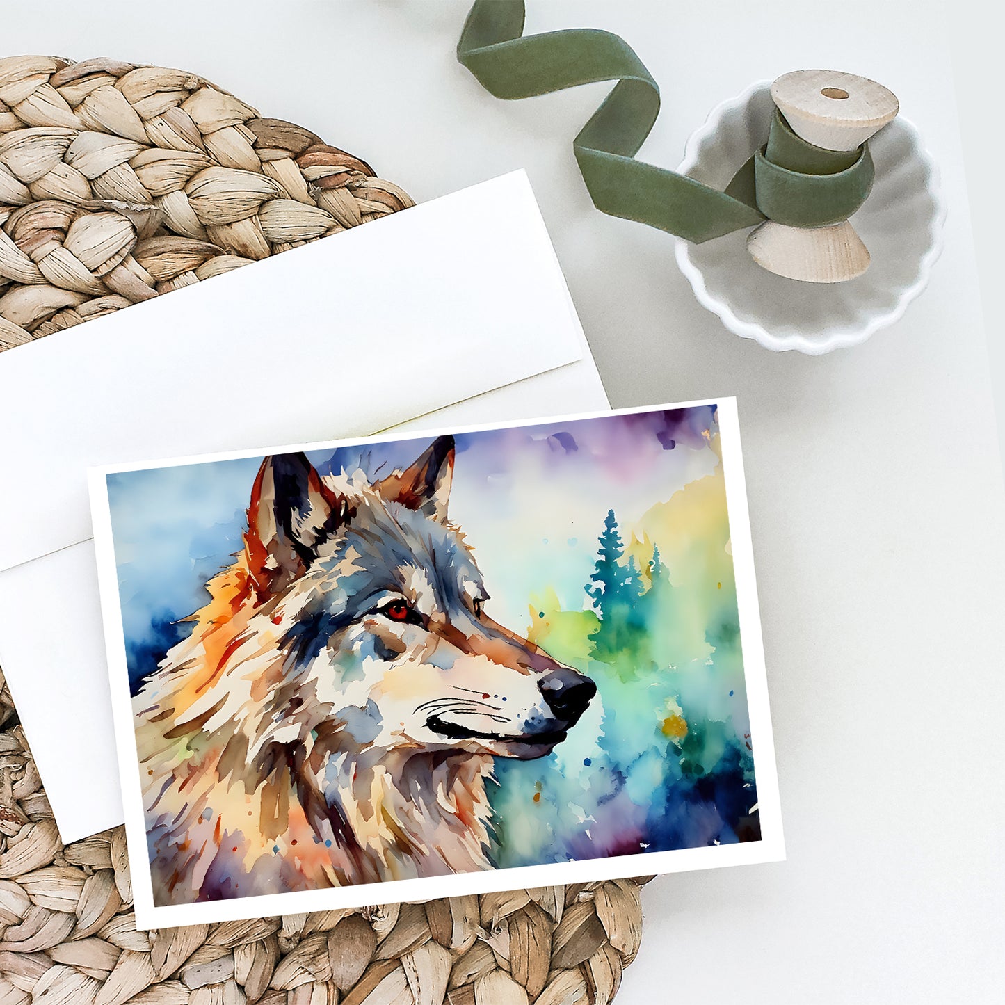 Wolves Wolf  Greeting Cards Pack of 8