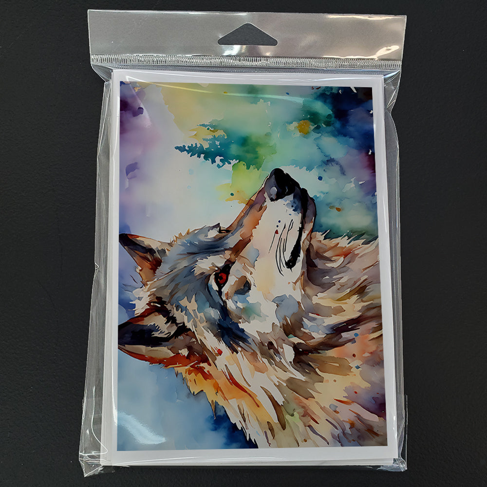 Wolves Wolf  Greeting Cards Pack of 8