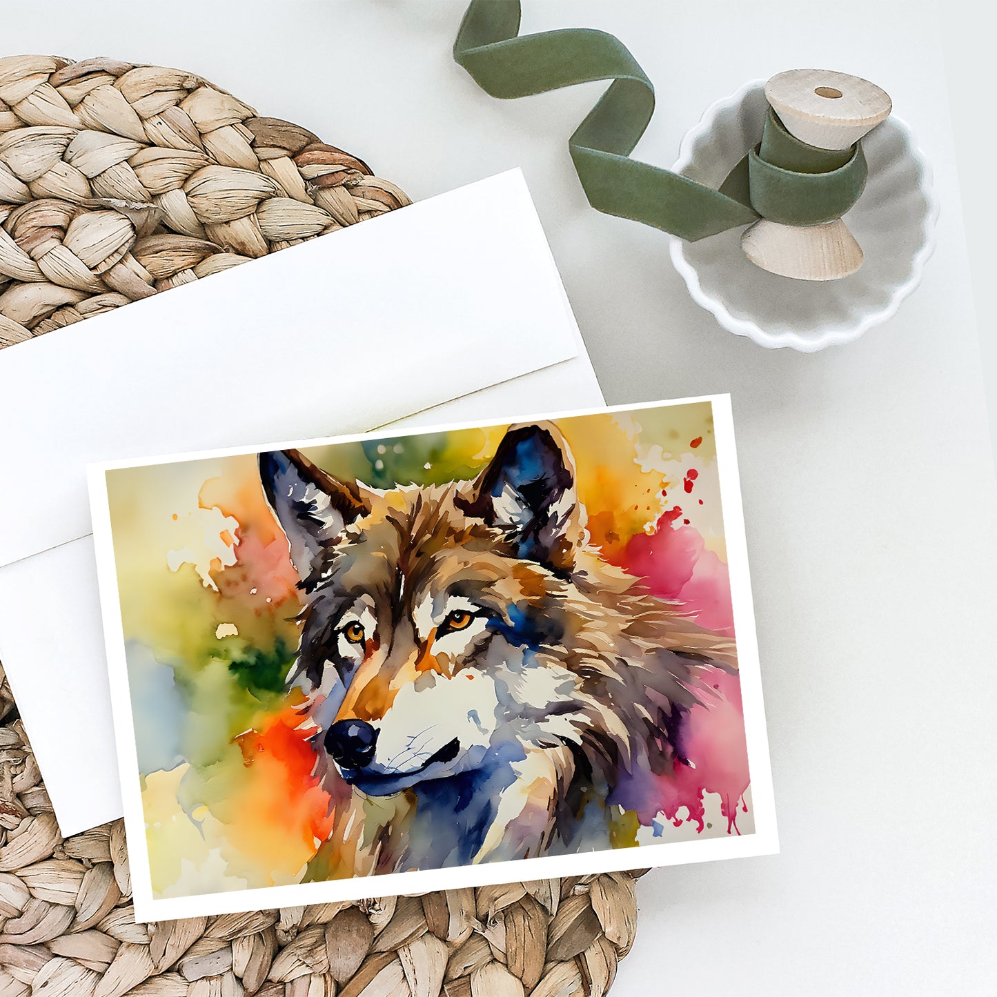 Wolves Wolf  Greeting Cards Pack of 8