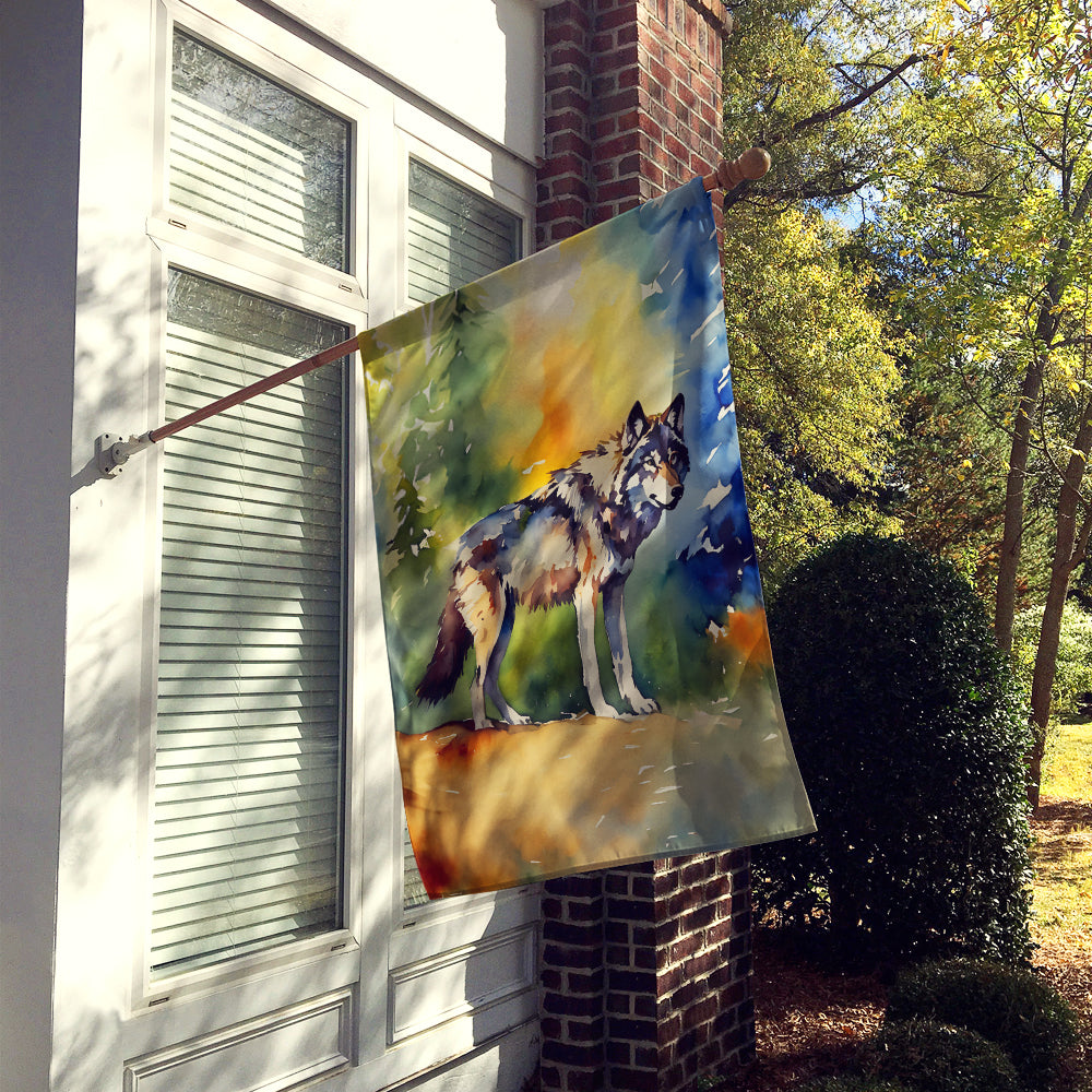 Wolves Wolf  House Flag