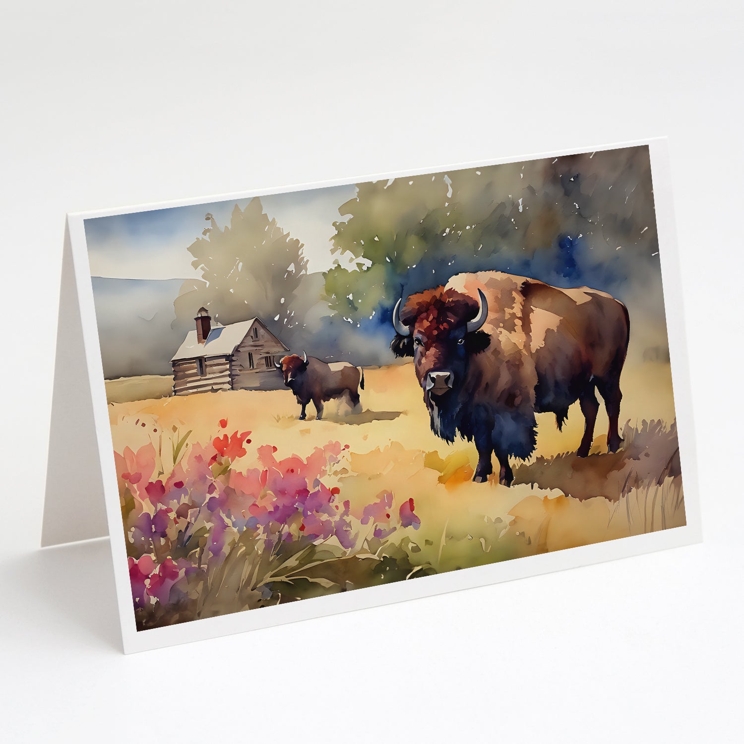 Buy this Wood Bison Greeting Cards Pack of 8