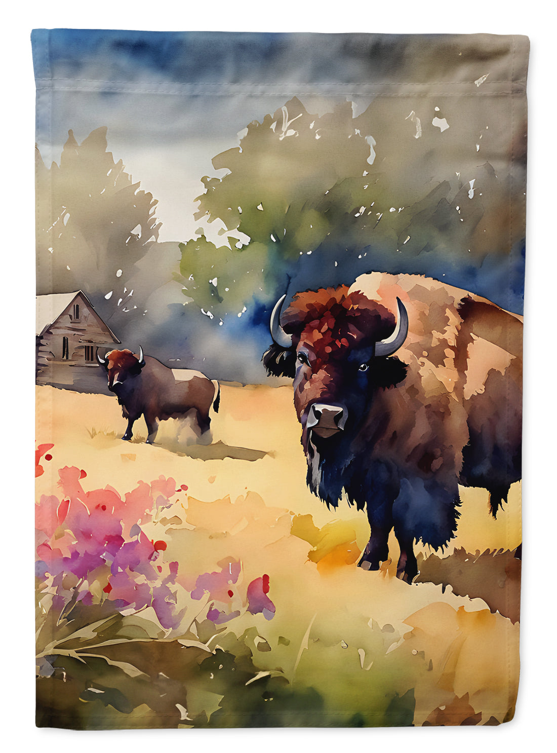 Buy this Wood Bison Garden Flag