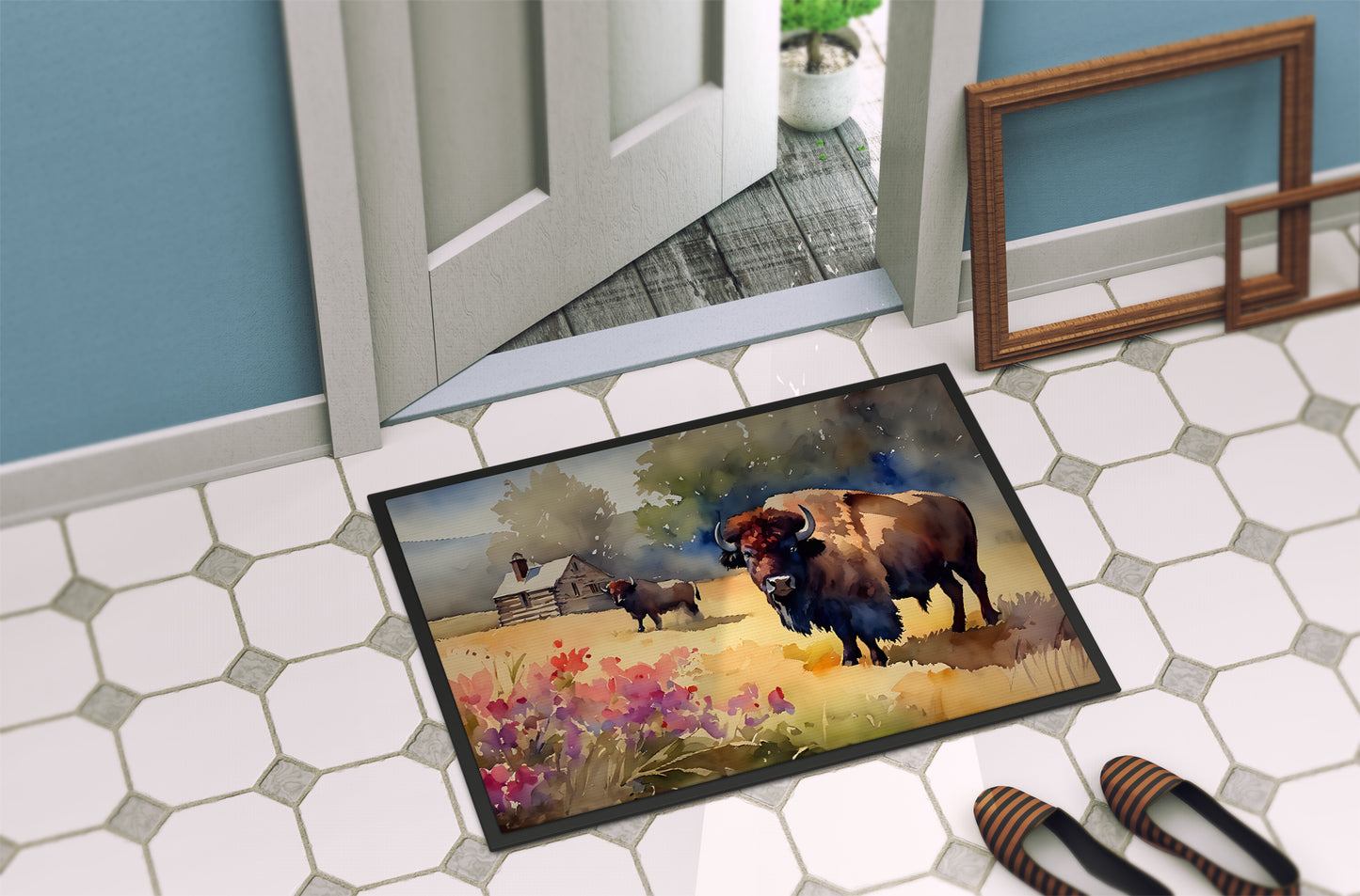 Wood Bison Doormat