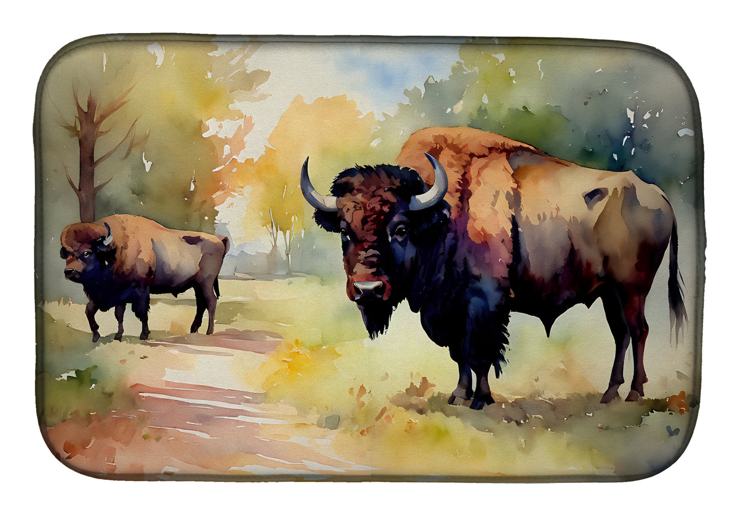 Buy this Wood Bison Dish Drying Mat