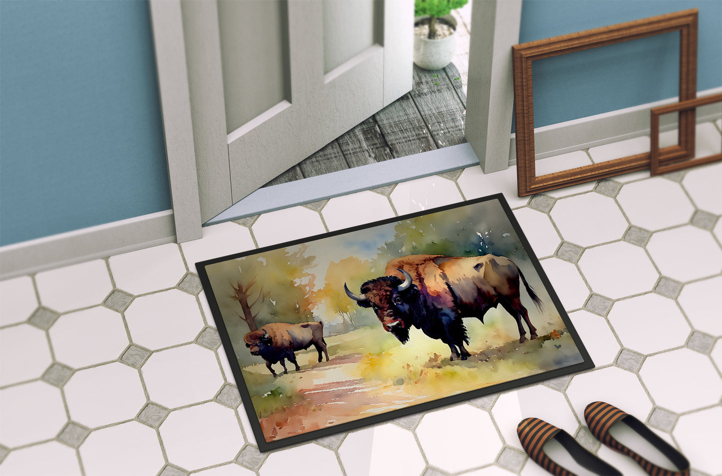 Wood Bison Doormat