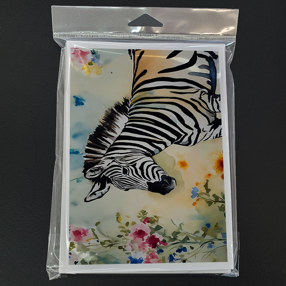 Zebra Greeting Cards Pack of 8