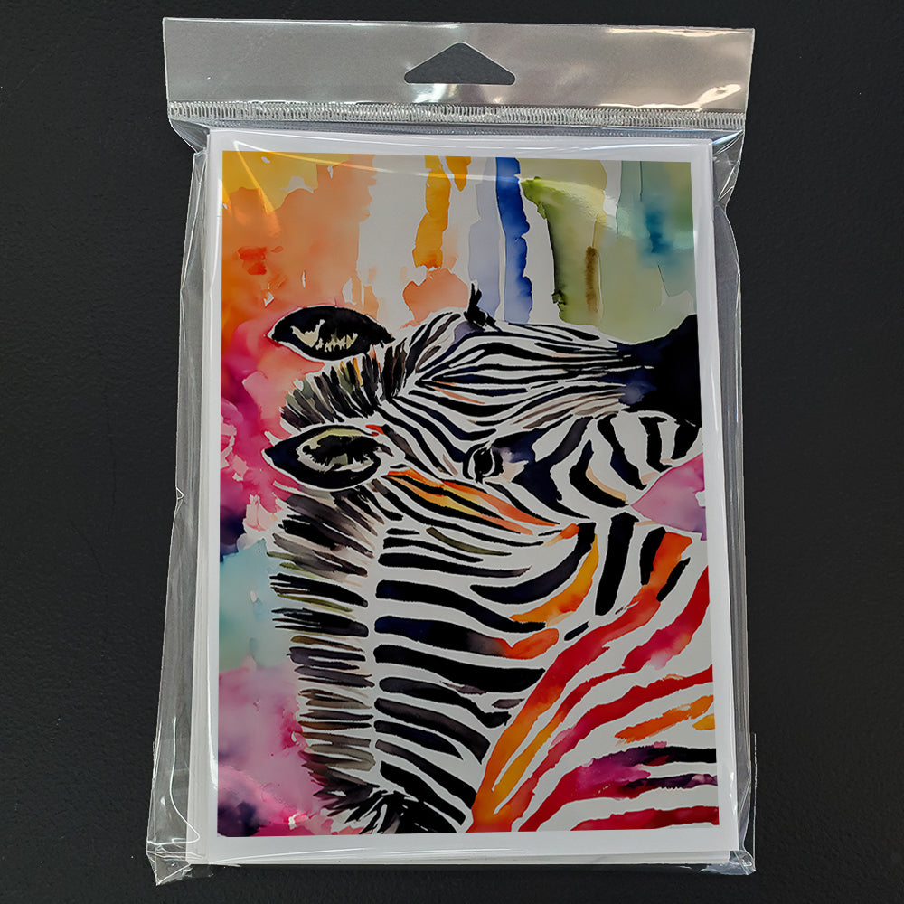 Zebra Greeting Cards Pack of 8