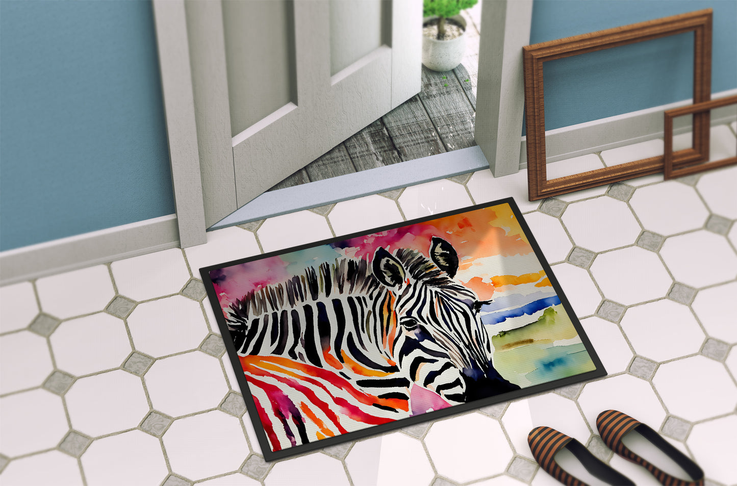 Zebra Doormat