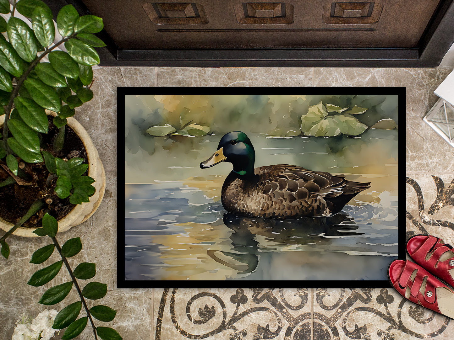 American Black Duck Doormat