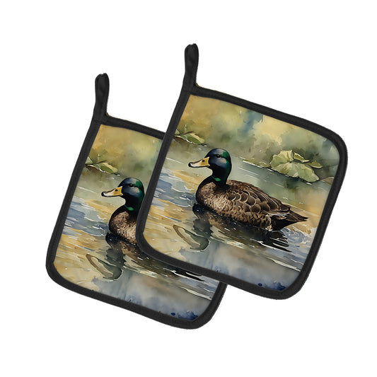 Buy this American Black Duck Pair of Pot Holders