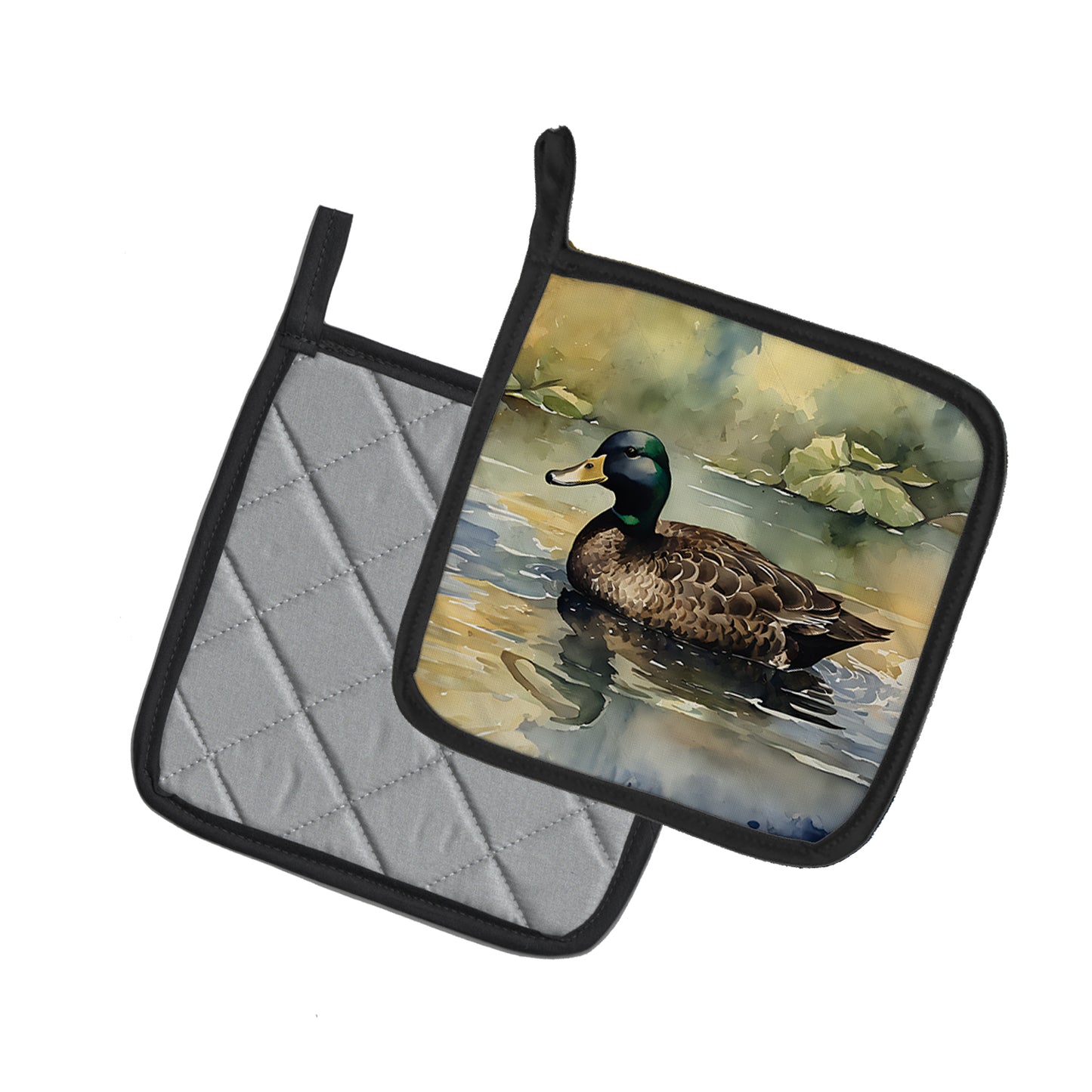 American Black Duck Pair of Pot Holders