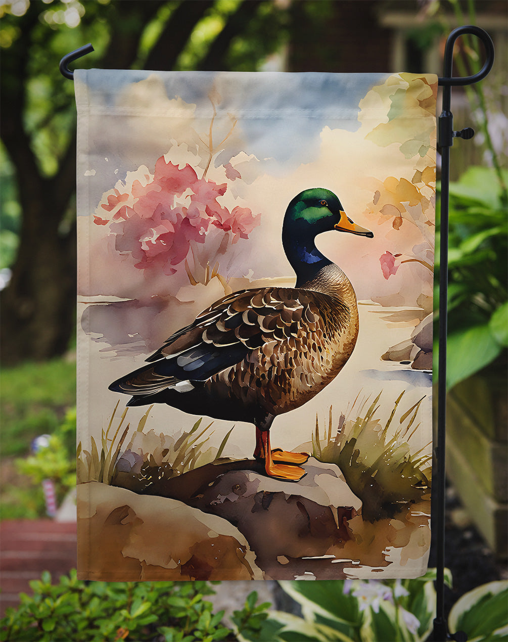 American Black Duck Garden Flag