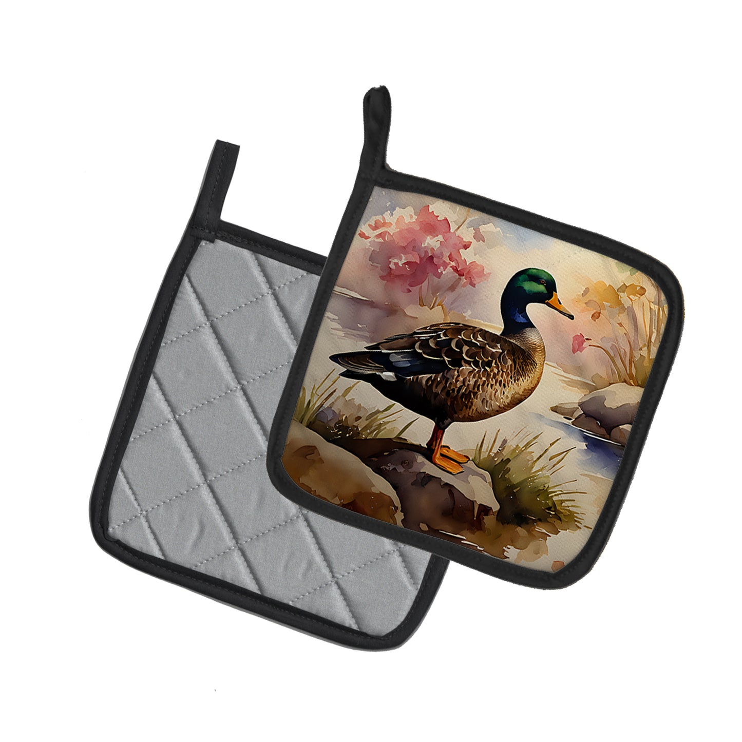 American Black Duck Pair of Pot Holders