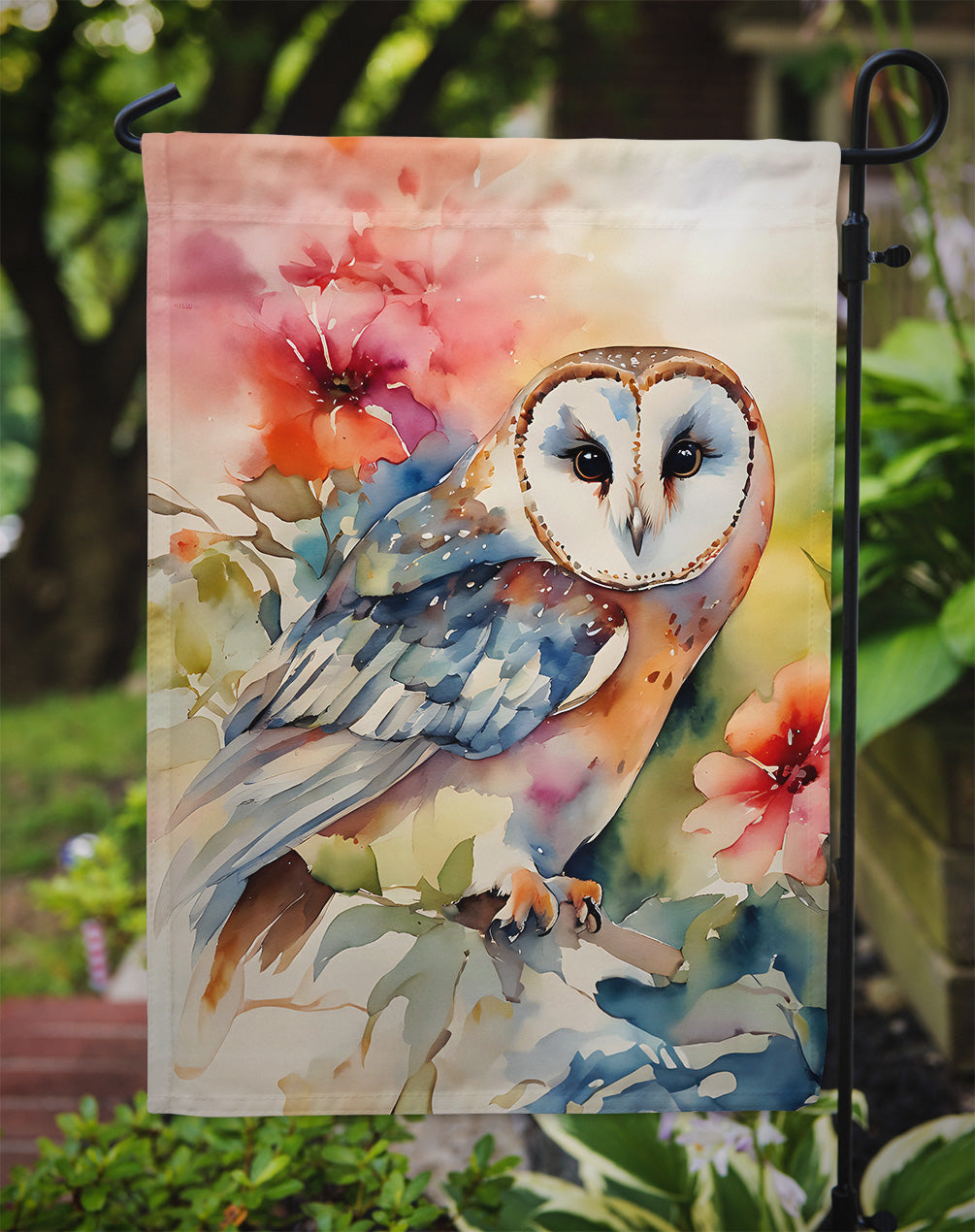 Barn Owl Garden Flag