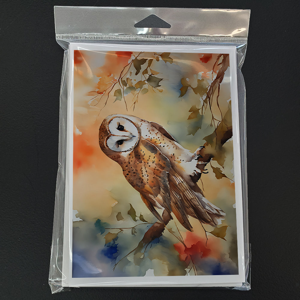 Barn Owl Greeting Cards Pack of 8