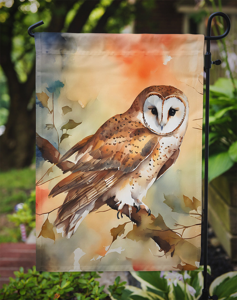 Barn Owl Garden Flag