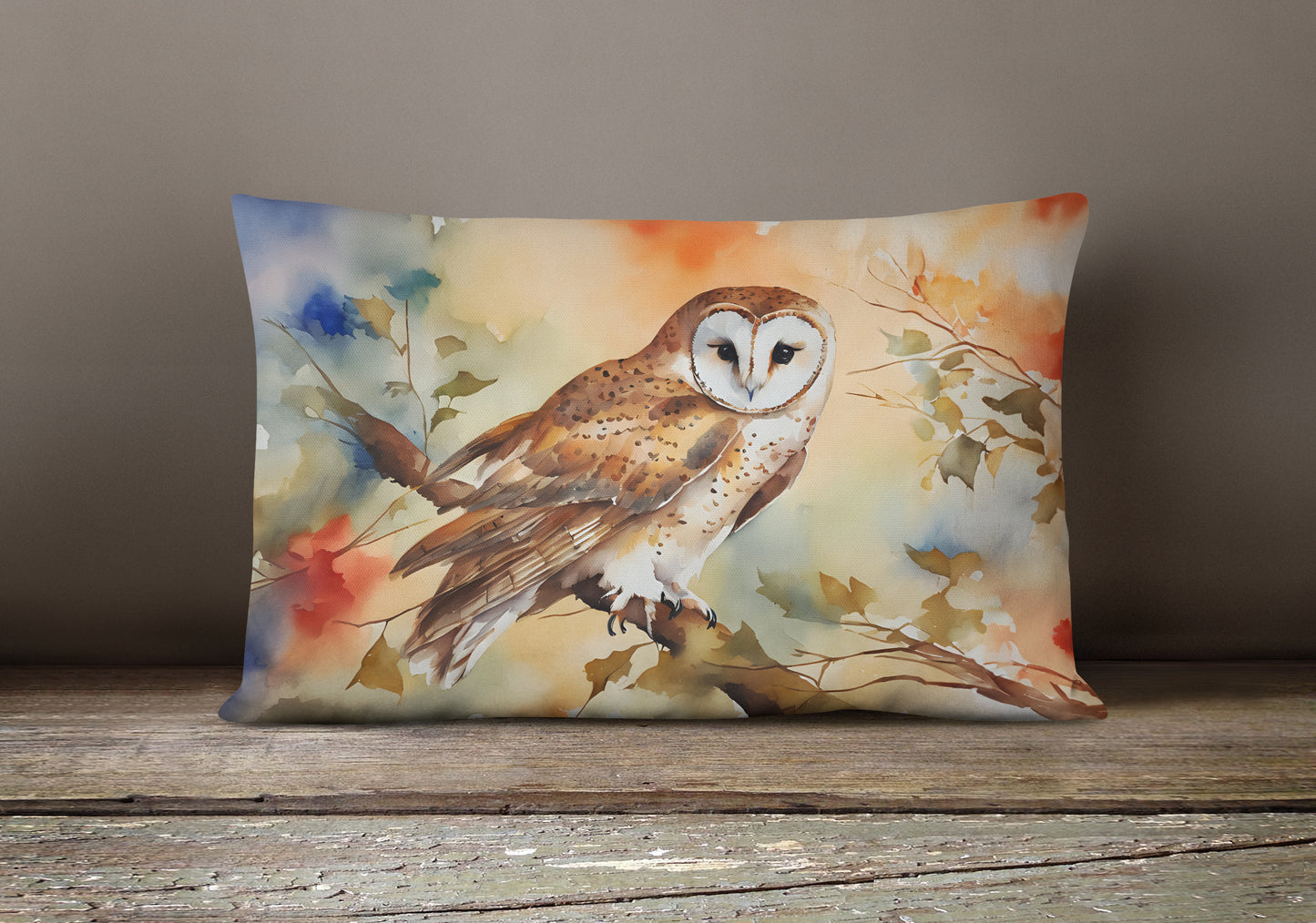 Barn Owl Throw Pillow