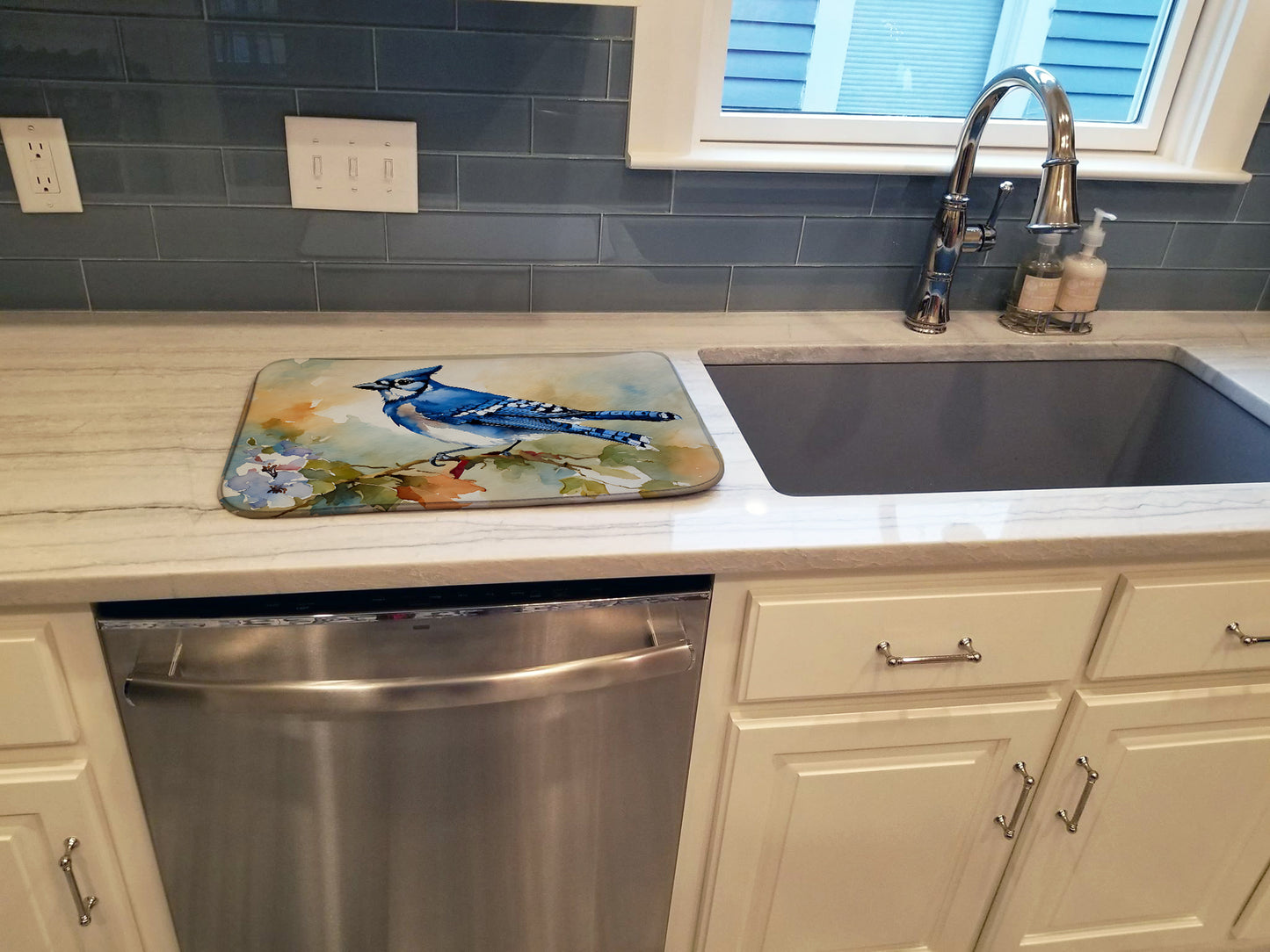 Blue Jay Dish Drying Mat