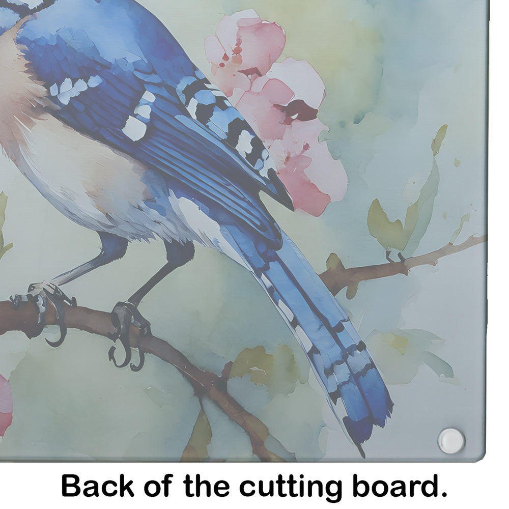 Blue Jay Glass Cutting Board