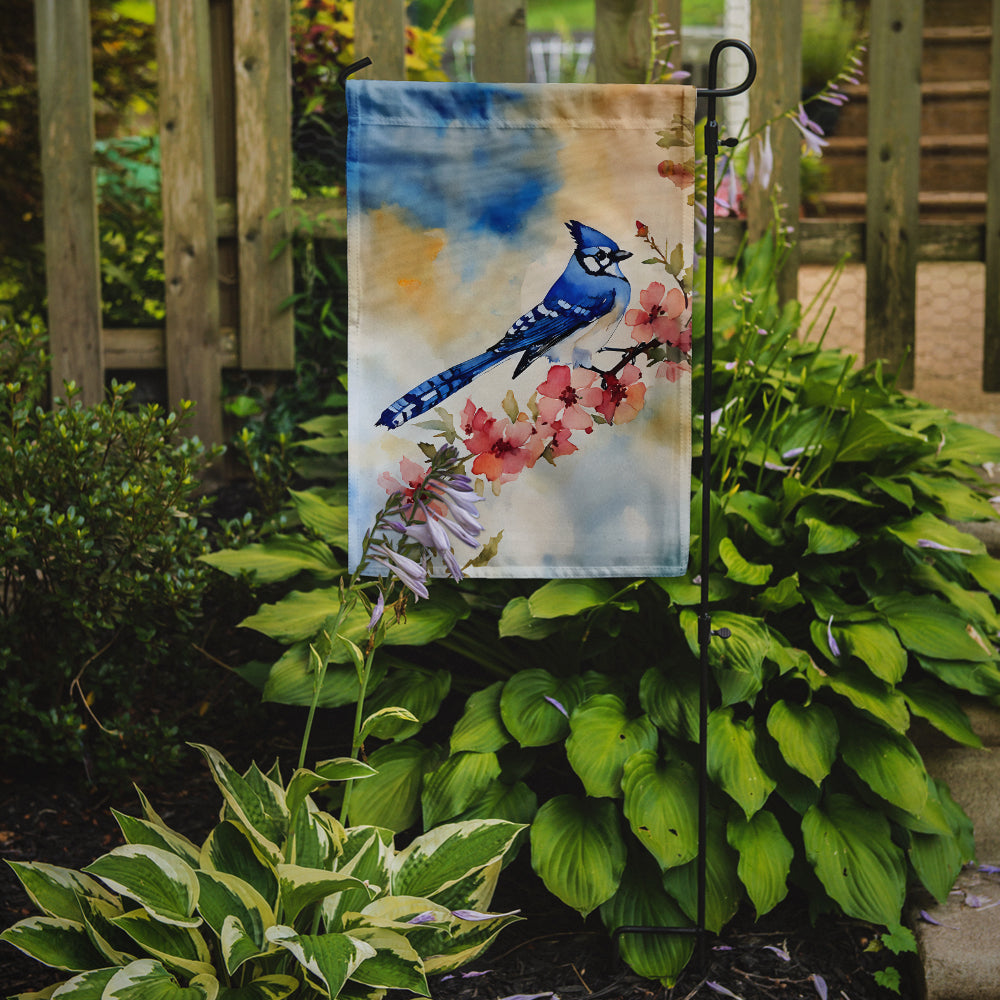 Blue Jay Garden Flag