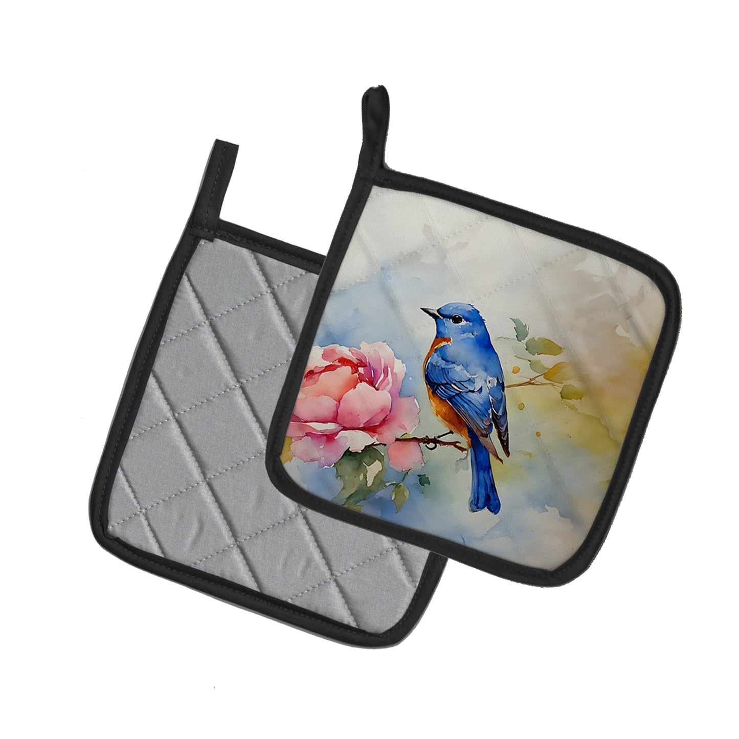 Bluebird Pair of Pot Holders