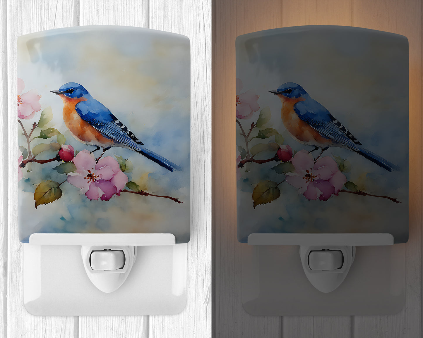 Bluebird Ceramic Night Light