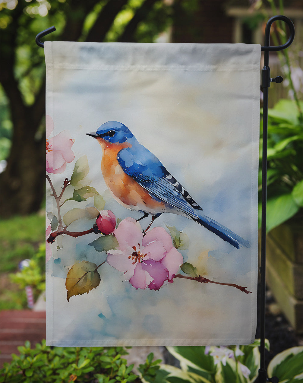 Bluebird Garden Flag