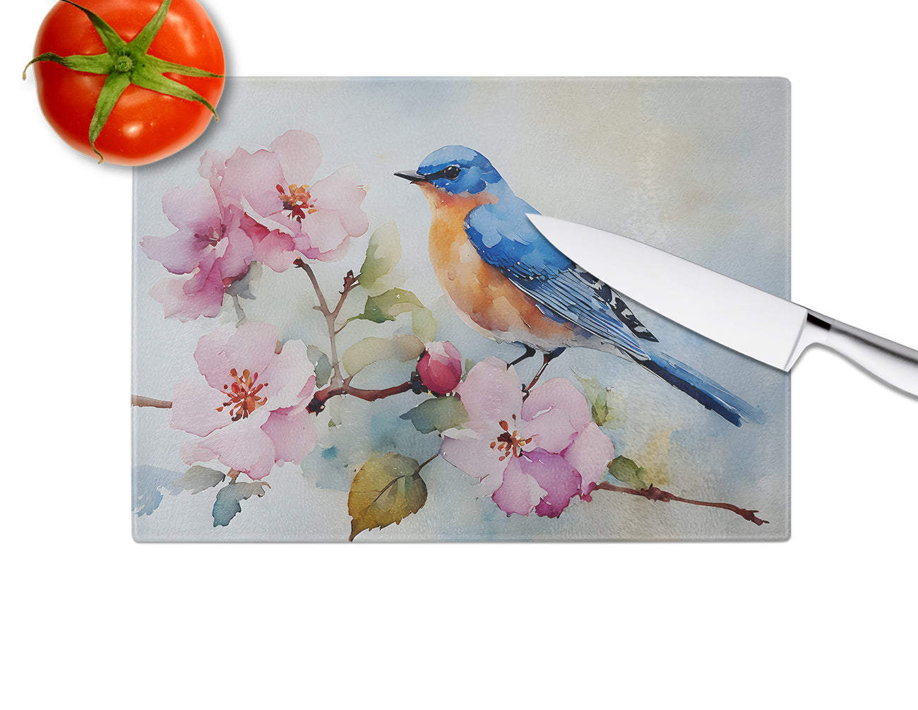 Bluebird Glass Cutting Board