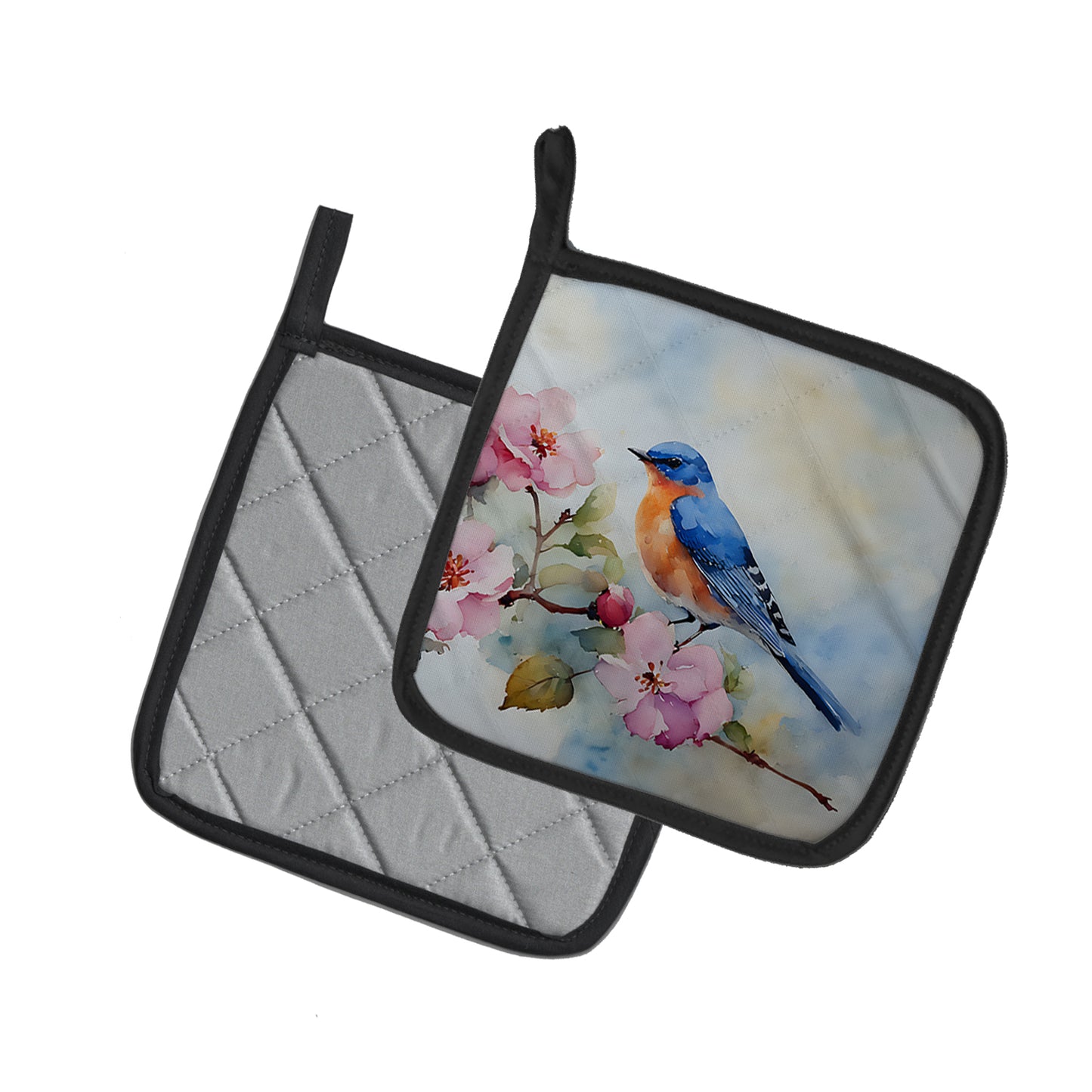 Bluebird Pair of Pot Holders