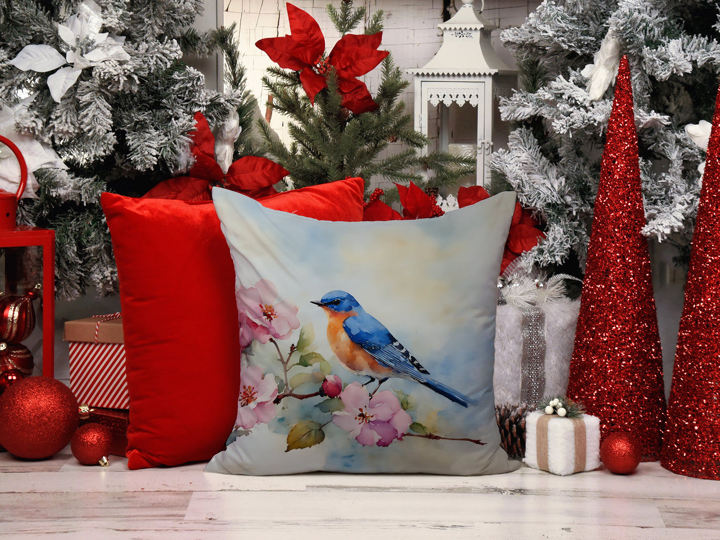 Bluebird Throw Pillow