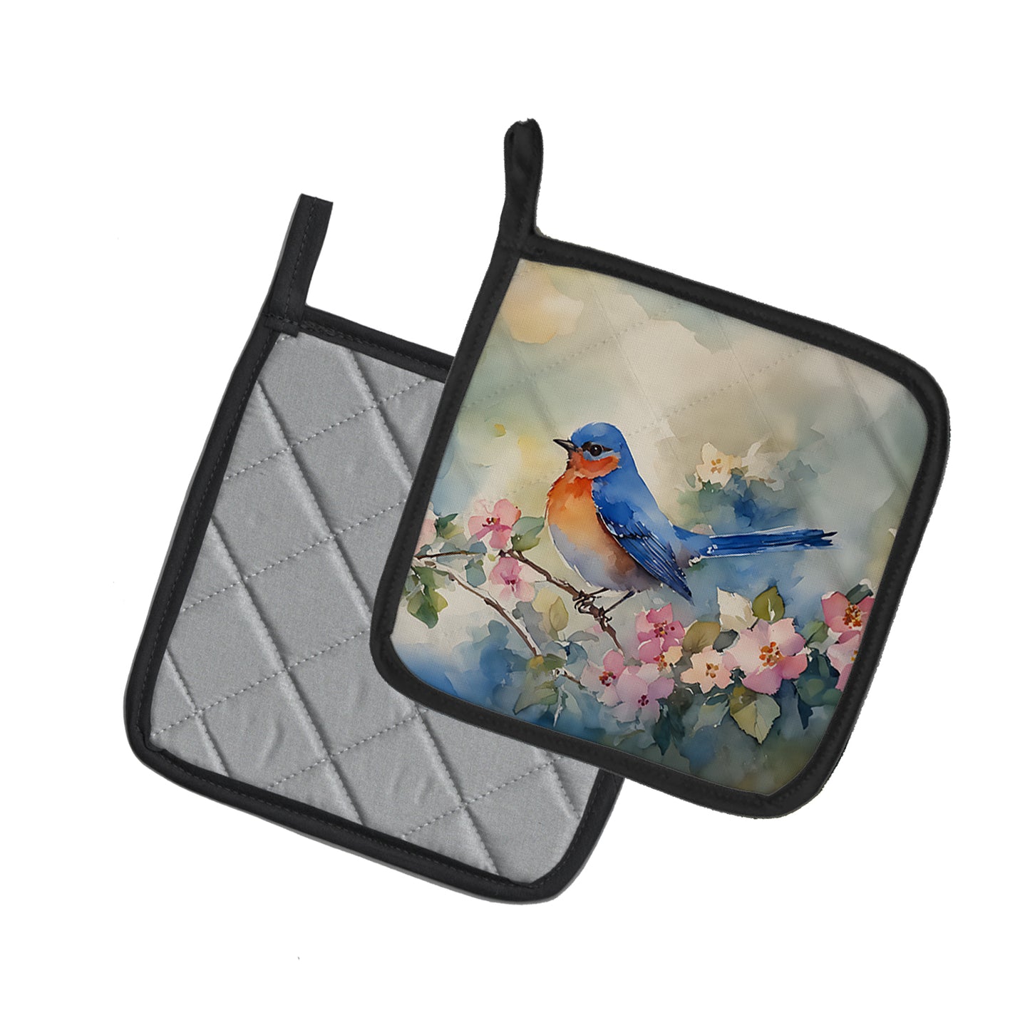 Bluebird Pair of Pot Holders