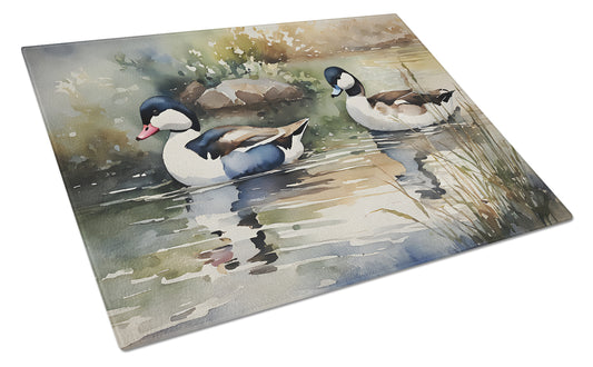 Buy this Bufflehead Glass Cutting Board