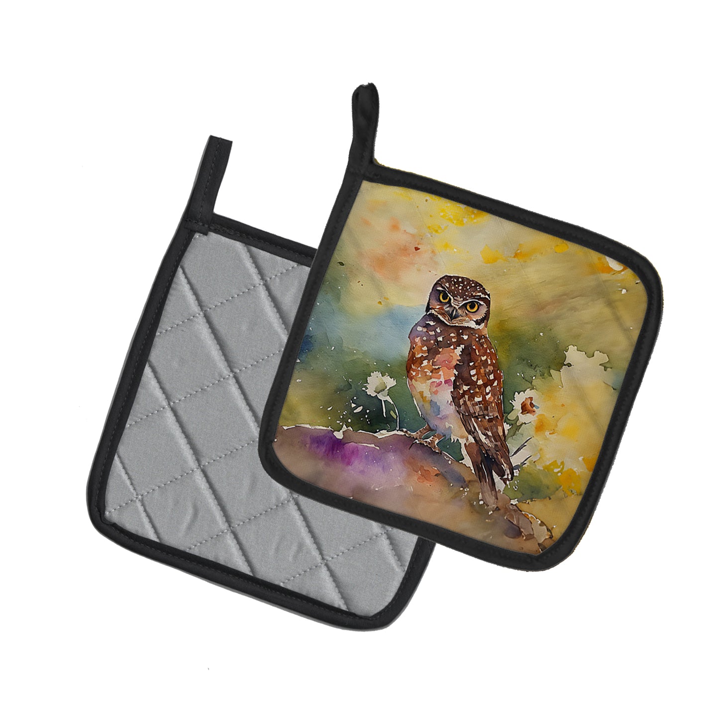 Burrowing Owl Pair of Pot Holders