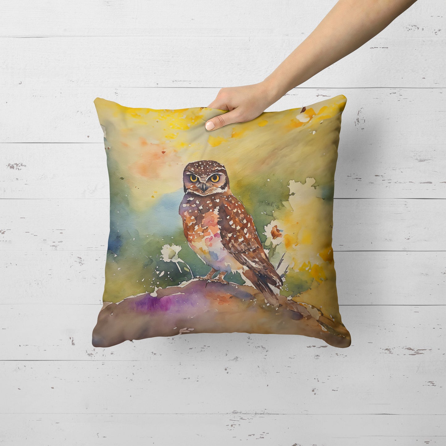 Burrowing Owl Throw Pillow