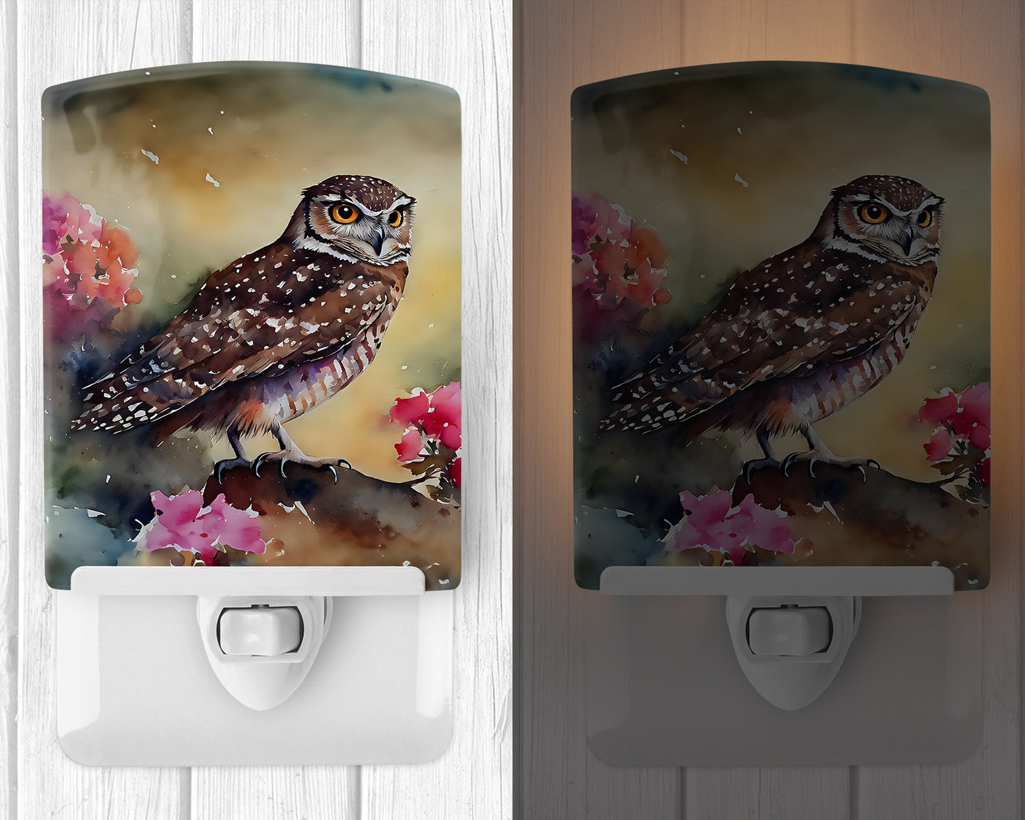 Burrowing Owl Ceramic Night Light