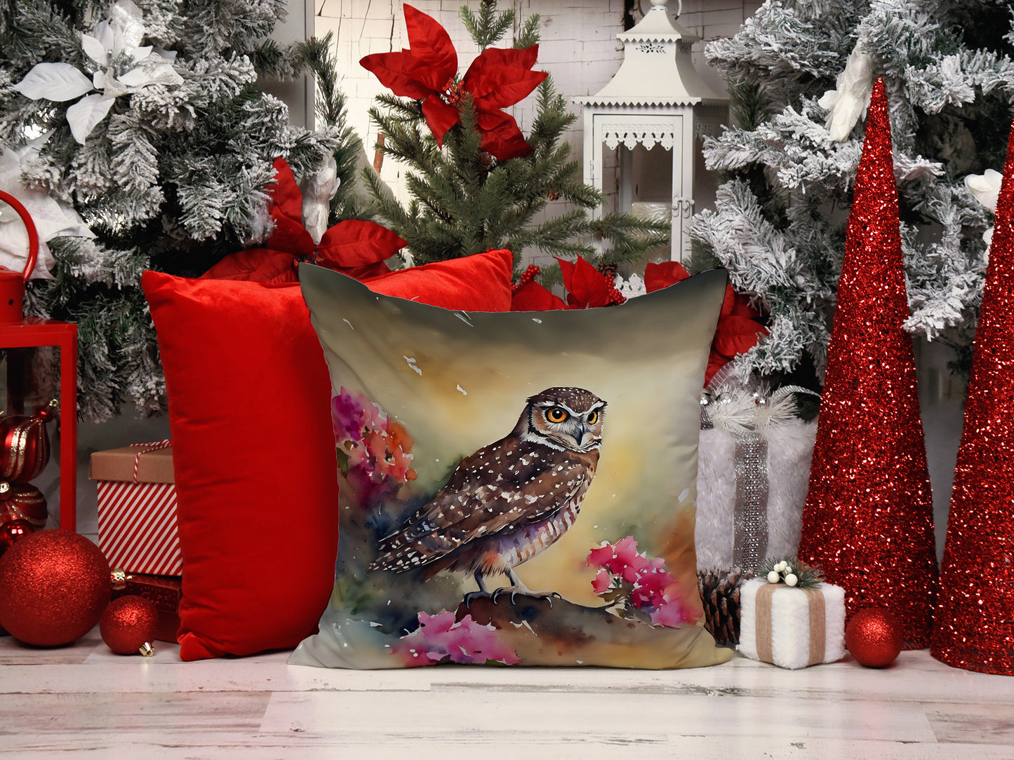 Burrowing Owl Throw Pillow