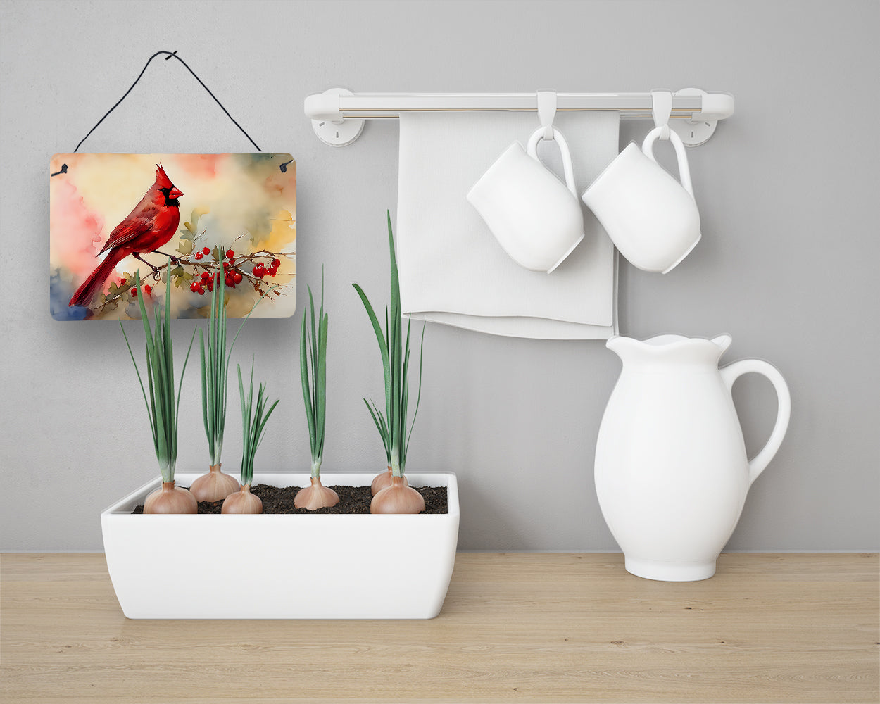 Cardinal Wall or Door Hanging Prints