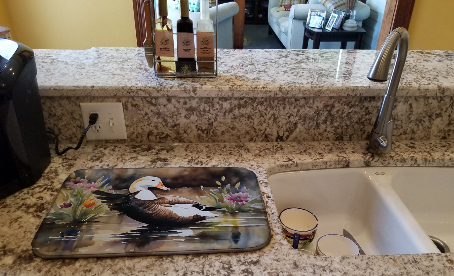 Common Eider Duck Dish Drying Mat