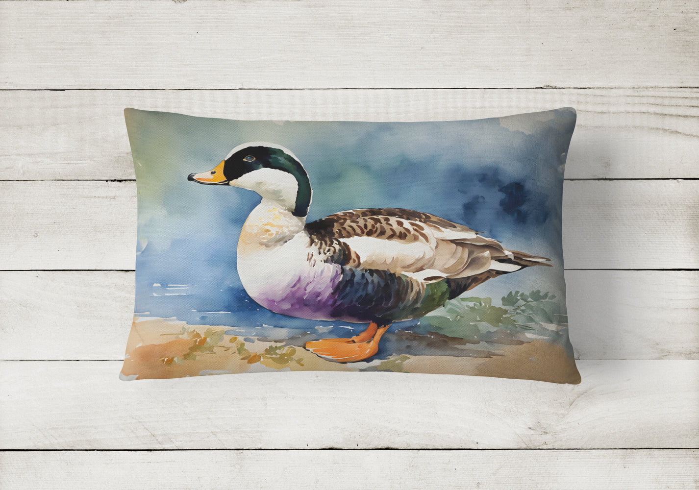 Common Eider Duck Throw Pillow
