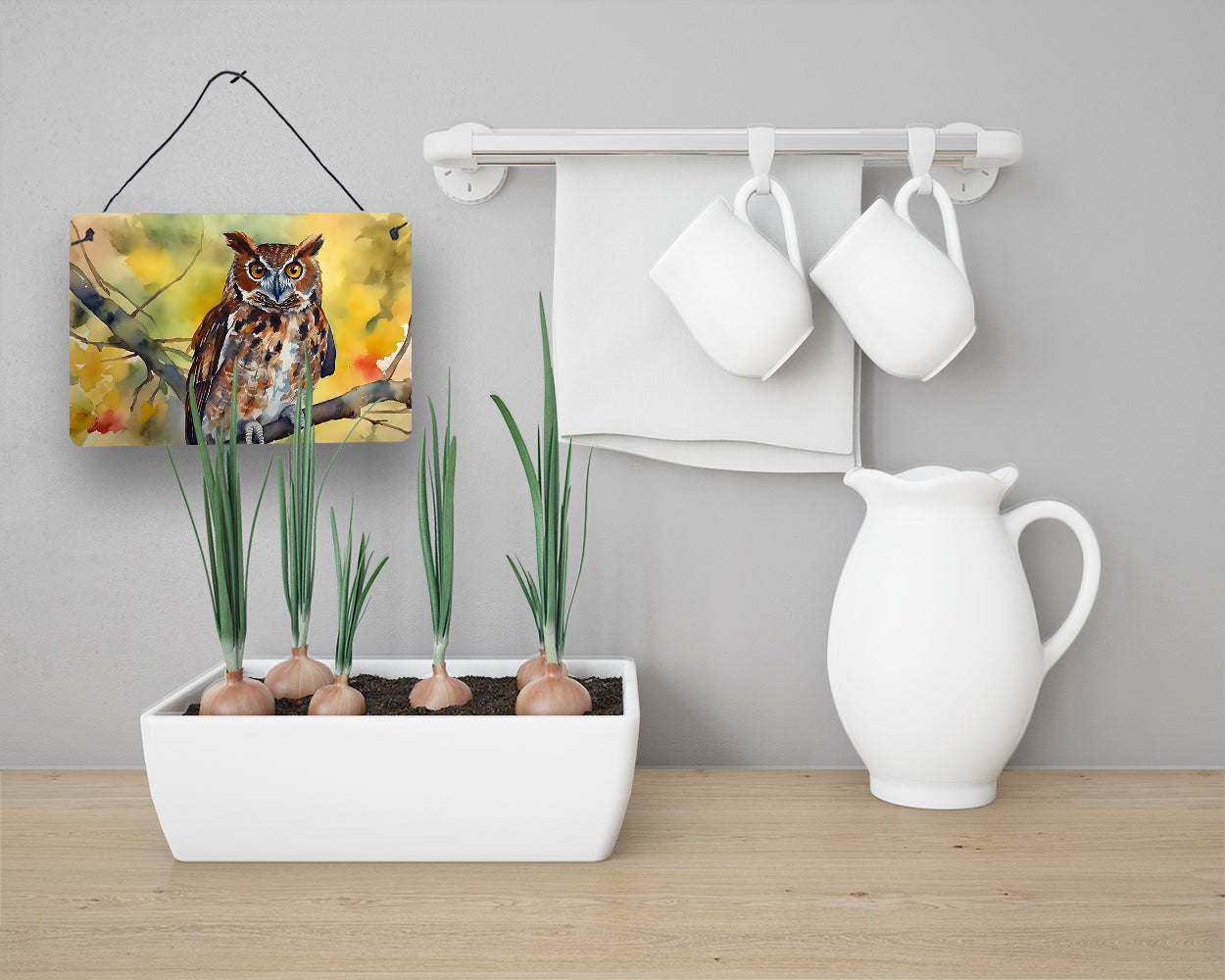 Eastern Screech Owl Wall or Door Hanging Prints