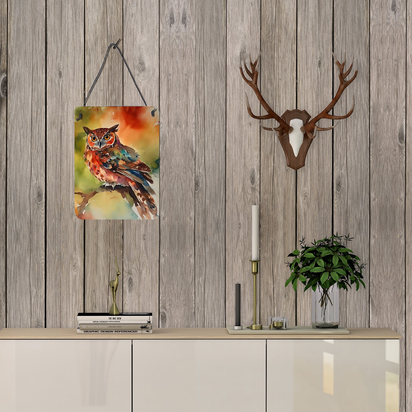 Elf Owl Wall or Door Hanging Prints