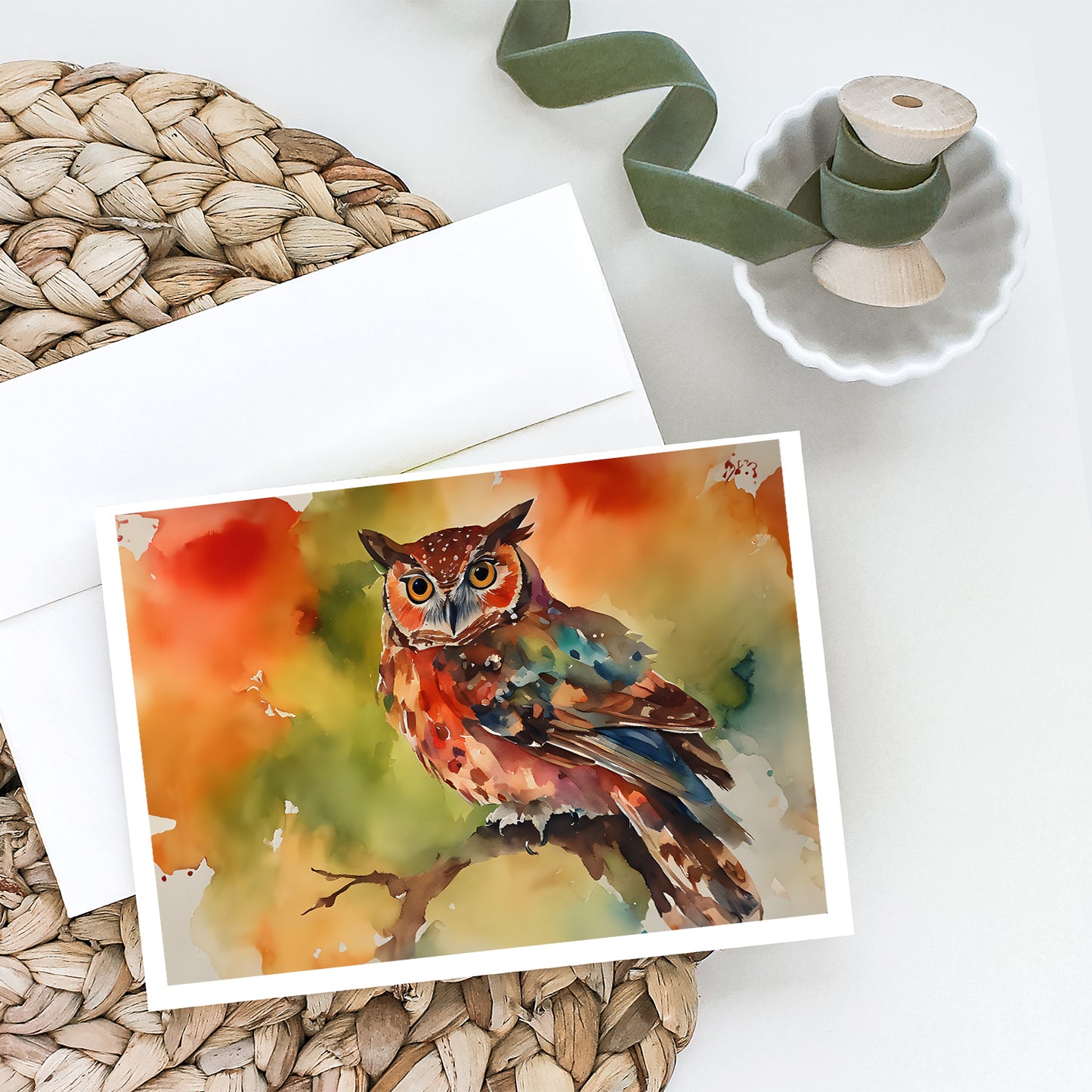 Elf Owl Greeting Cards Pack of 8