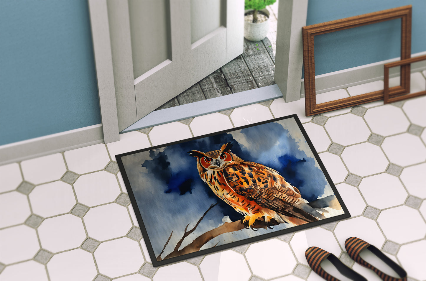 Eurasian Eagle Owl Doormat