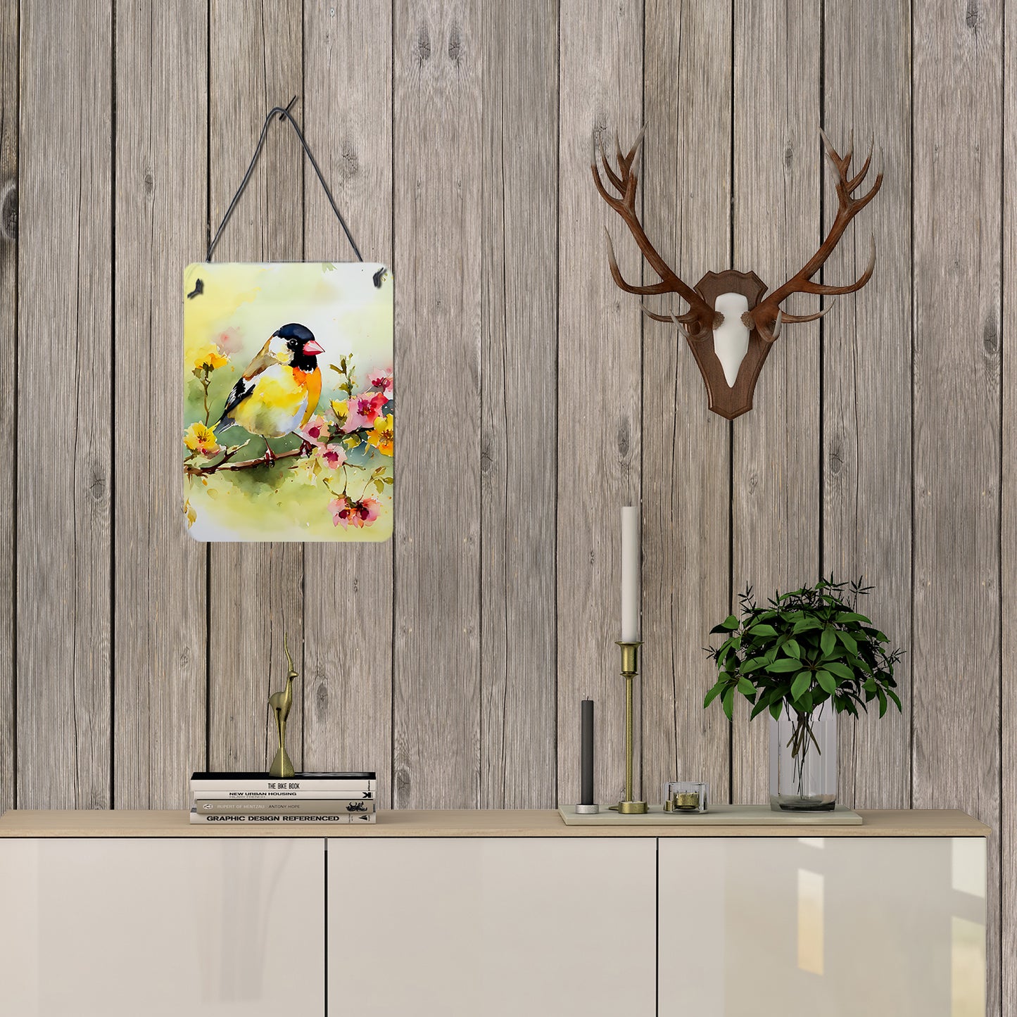 Goldfinch Wall or Door Hanging Prints