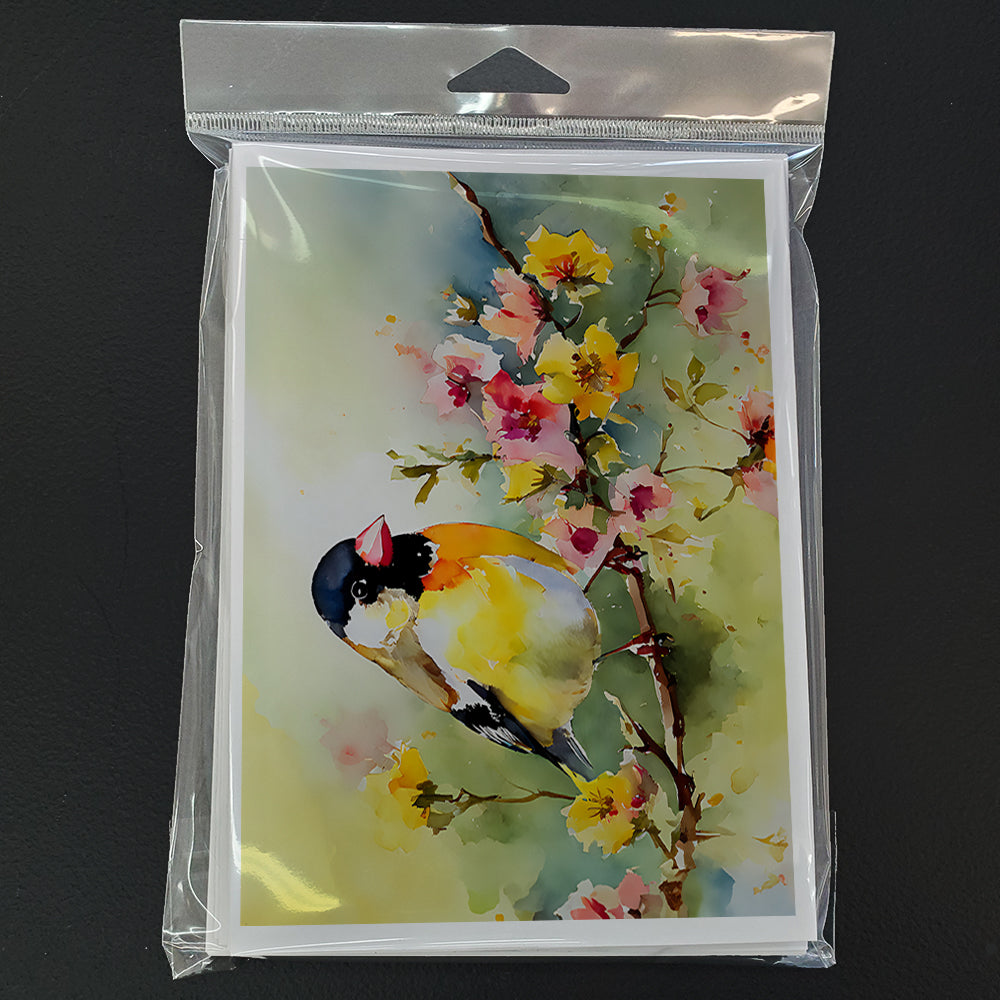 Goldfinch Greeting Cards Pack of 8