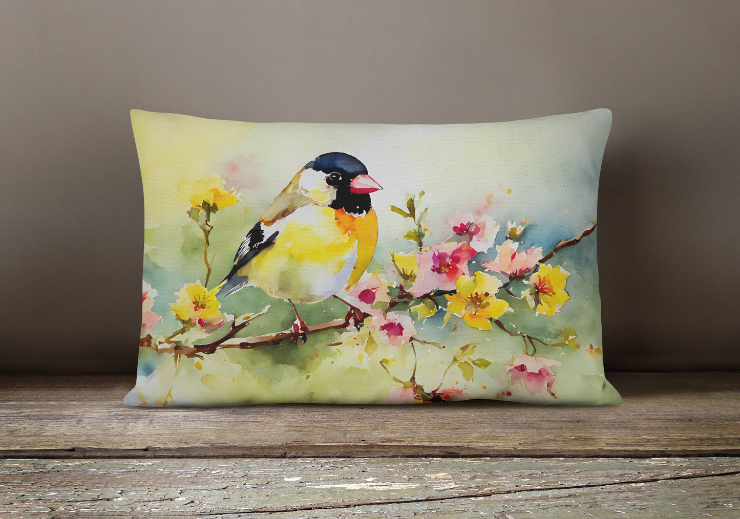 Goldfinch Throw Pillow