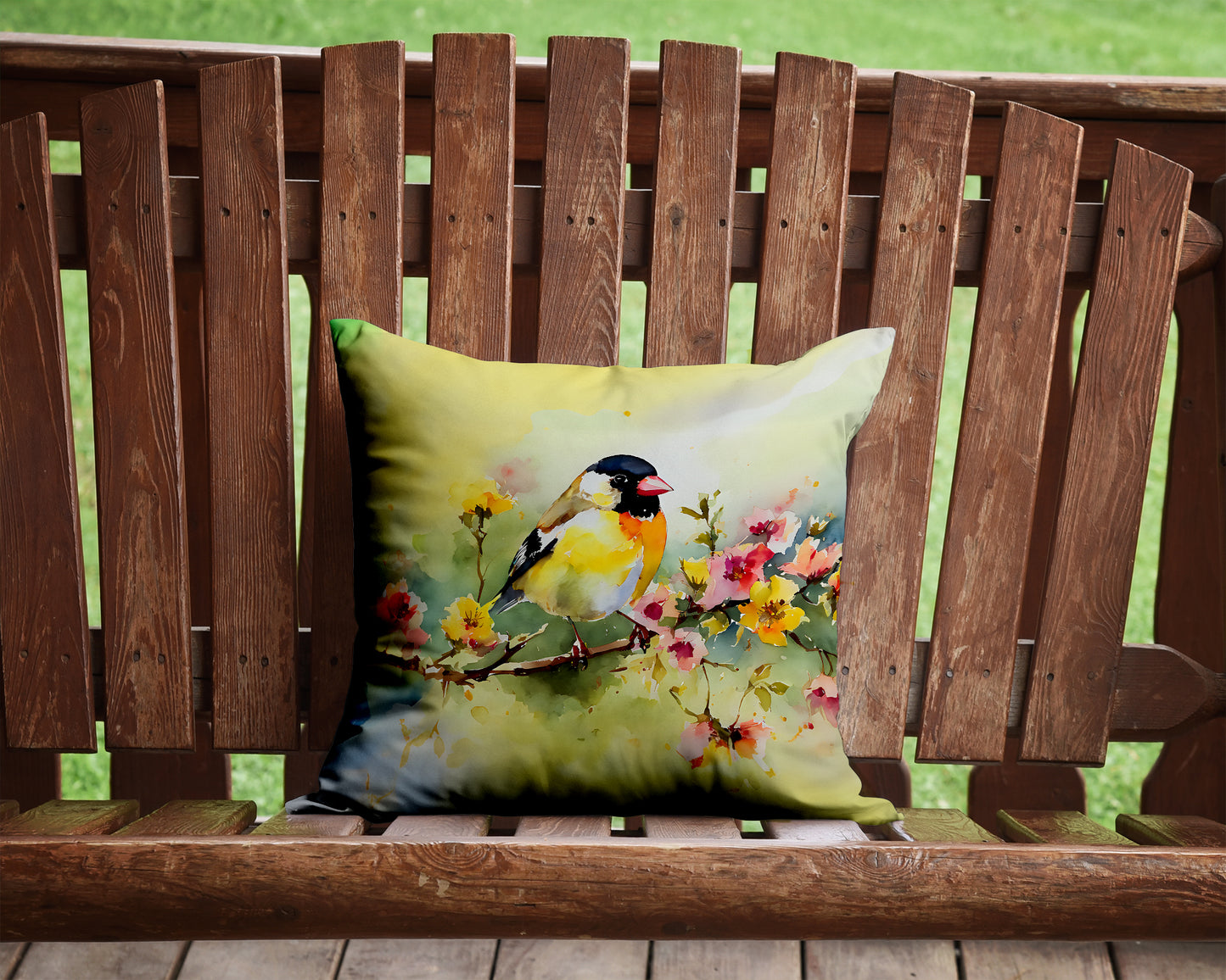 Goldfinch Throw Pillow